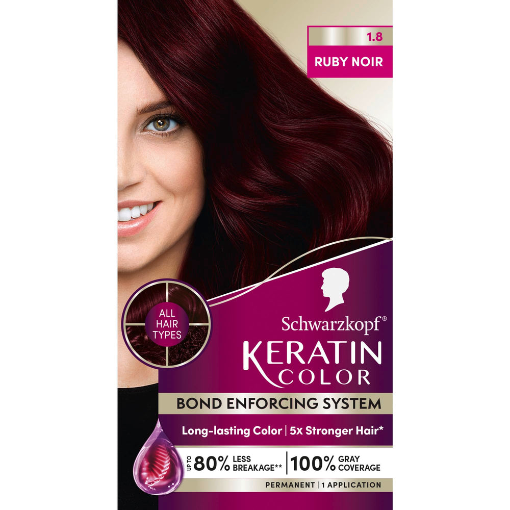 Schwarzkopf Keratin Color emballage: kit prêt à l'emploi pour colorer durablement