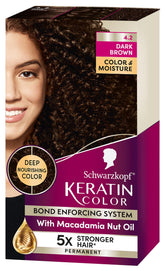 Sérum pré-coloration Schwarzkopf Keratin Color prête les cheveux à l’application.
