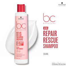 BC Bonacure Peptide Repair Rescue, vue détail, soin ciblé pour cheveux abîmés.