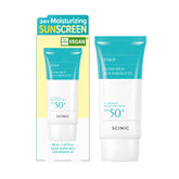 SCINIC Enjoy Sun Essence flacon 50 ml, protection quotidienne légère.