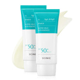 SCINIC Enjoy Sun Essence – bouteille pompe de 50 ml, hydratation légère et protection UV.