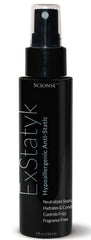 SCIONSE ExStatyk brume anti-statique pour cheveux lisses et sans frisottis.