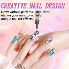 ScontLuy Stylo déco ongles 0,5 mm, précision parfaite pour motifs fins