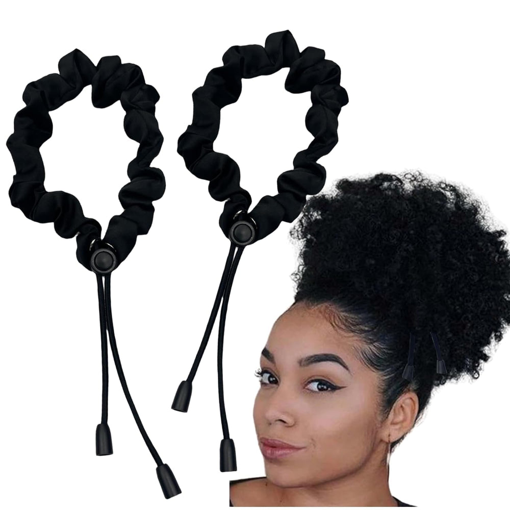 Scrunchie satin 2pieces ensemble: maintien doux pour tous les types de cheveux