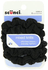 Scunci Effortless Beauty mini-torsades noires pour cheveux hors du visage, pratique lors d’un entraînement