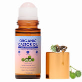 SDXJIOGE huile ricin biologique roll-on rose quartz pour peau hydratée