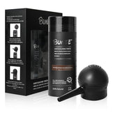 Seaboll hair-building fibers in dark brown kit for natural, seamless coverage.