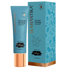 SEAMANTIKA crème sous-yeux au collagène, réduction potentielle des poches et ridules.