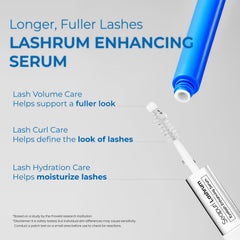 Brosse fine Lashrum – application détaillée pour cibler la racine des cils.