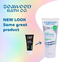 Tube Seaweed Bath Co. mains de 2 oz, application pratique.