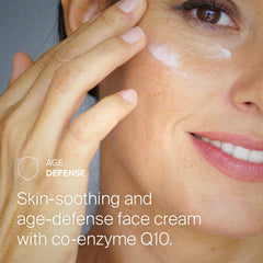 Application matin et soir de SEBAMED Q10 Protection sur visage et cou