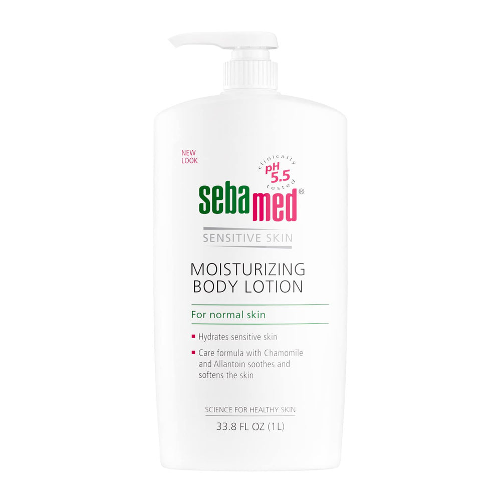SEBAMED lotion corps hydratante ph 5-5 pour peau sensible, hydratation durable.