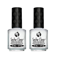 Seche Clear, vernis-base transparent prêt à l’application sur l’ongle.