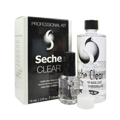 Kit Seche Clear Professionnel — base-coat transparente pour une tenue longue durée