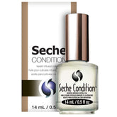 Huile Seche Condition pour cuticules sur la bouteille, hydratation ciblée.