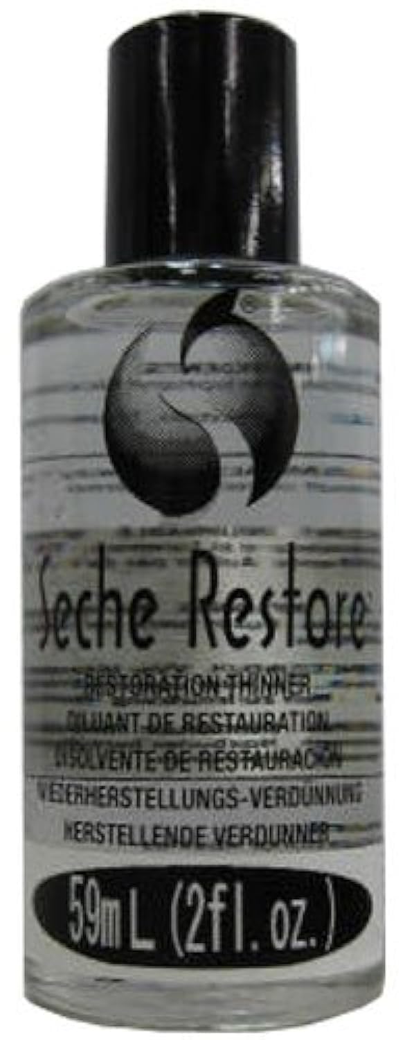 Seche Restore montre un flacon vernis épais prêt pour retrouver sa fluidité et facilité d’application.