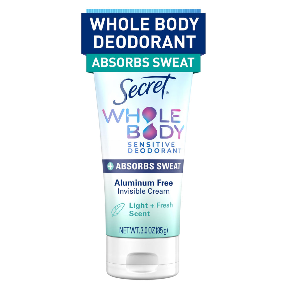Secret crème déodorante sèche pour les aisselles, fraîcheur durable et protection.