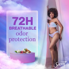 Secret Fresh déodorant femme, application gel rapide sans effort.