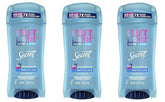 Secret Outlast Clear Gel 3-pack bottles highlight long-lasting odor protection.