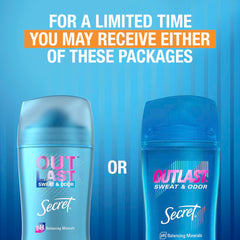 Secret Outlast Clear Gel Déodorant montre une application sans traces blanches.