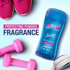 Secret Outlast gel transparent, texture lisse, application discrète et confortable.