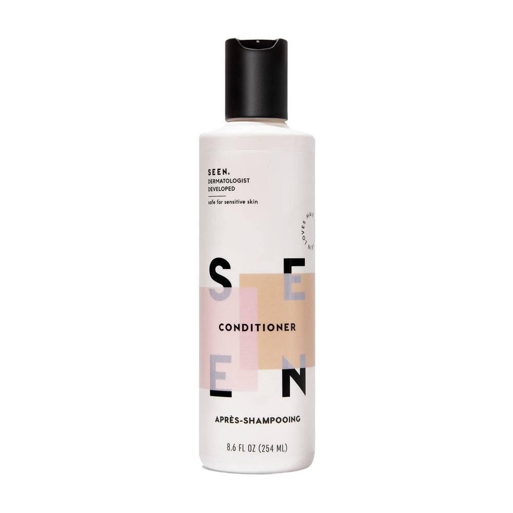 SEEN Conditionneur - Bouteille parfumée facilitant le démêlage et la brillance.