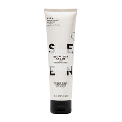 SEEN Crème volimisante sans parfum sur flacon, protection chaleur et brillance durable.