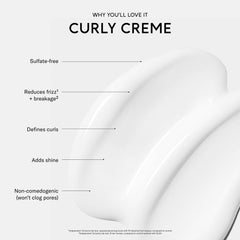 Texture lisse et satinée qui réduit les frisottis sans alourdir