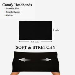 Bandeau Sefiinh design simple noir, look polyvalent et facile à coordonner.