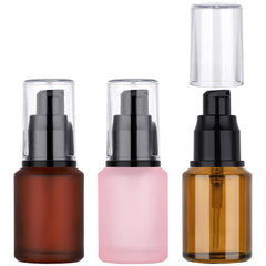 Segbeauty bouteilles voyage en verre givré 30 ml, protection du contenu