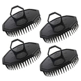 Segbeauty brosse massage cuir chevelu avec poignée anneau, lavage en profondeur.