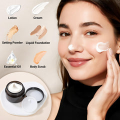 Segbeauty pot verre ambré 30 ml, protection UV et étanchéité fiable
