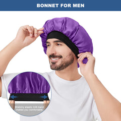 Bonnet satin Selalu protège les boucles et les tresses du frottement nocturne.