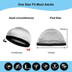 Selalu bonnet en soie bleu marine, avant: ajustement léger et ventilation.