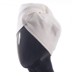 SELARUS serviette cheveux waffle design, séchage efficace