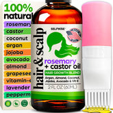SelfWise Organic Rosemary Oil with applicator bottle for convenient scalp treatment.