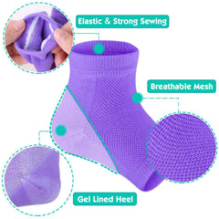 Selizo chaussettes talons à orteils ouverts, confort quotidien et respirabilité.