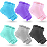 Selizo chaussettes talons hydratants ouvertes, soulagement des pieds secs.