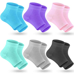Selizo chaussettes talons hydratants ouvertes, soulagement des pieds secs.