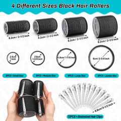 Selizo pinces coiffure: fixation sûre des rouleaux pour des vagues nettes.