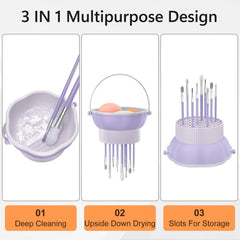 Senbowe bol 3 en 1 au design fleur pour nettoyage et rangement.