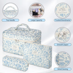 Senbowe sac maquillage floral petit, rangement essentiel pour pinceaux.