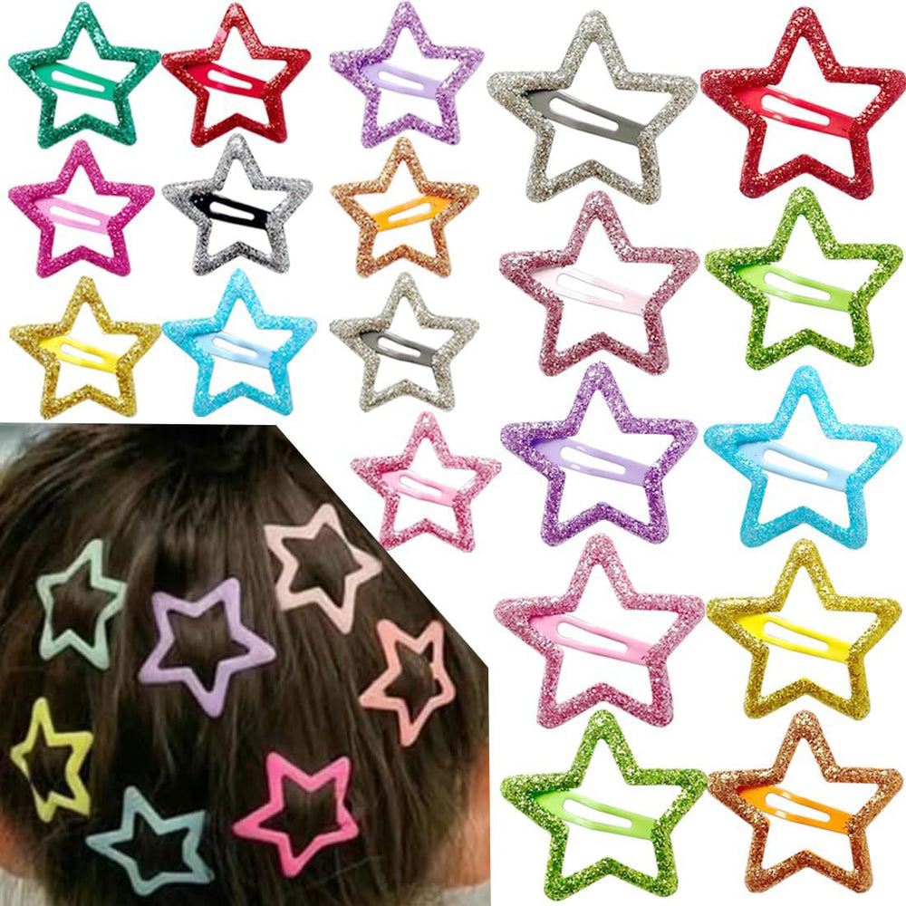 Seneeel barrettes étoiles : 20 pièces pour un style rapide et élégant.