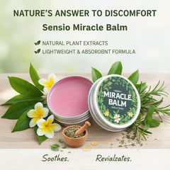 SENSIO MIRACLE baume-mains-relaxation apaise les mains après une longue journée.