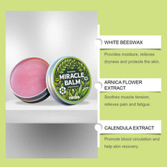 Senzion Miracle Balm texture close-up highlighting light, fast-absorbing formula.