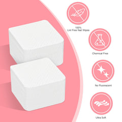 Lingettes Seonggong pour démaquillage des ongles sans peluches, pratique et douce.