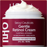 Crème de nuit SeoulCeuticals 1% retinol dans son flacon pompe.