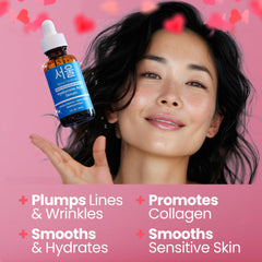 Sérum SeoulCeuticals acide hyaluronique visage pipette: application précise et rapide.