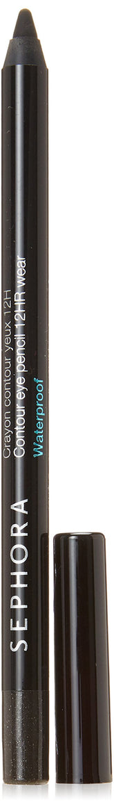 Crayon contour yeux Sephora Noir, imperméable 12h, pour un regard soutenu sans bavures.