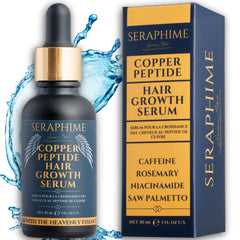 Sérum Seraphime en bouteille prête à l'emploi pour densité capillaire accrue.